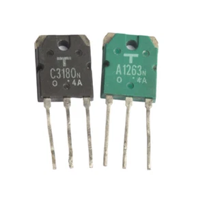 1 par o 2 piezas transistores TOSHIBA TO-3P 2SA1263N/2SC3180N A1263N/C3180N - Imagen 1 de 4