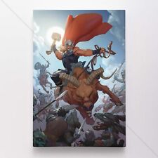 Thor Poster Canvas Avengers God of Thunder Marvel Comic Book Art Print #3041
