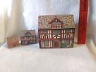 3 Vintage 1980 Puppenhaus Miniatur Kartonhäuser Kandell Designs Ltd ENGLAND