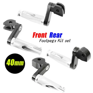 40mm Lowered CNC Front Rear MFP Foot Pegs For CBR1100XX Blackbird 96-01 02 03 - Picture 1 of 7