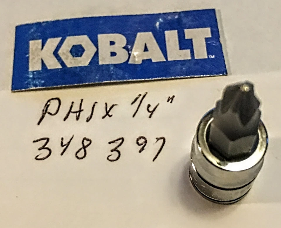 PH1 x 1/4"  Phillips Bit Socket  #348397 Free USA Shipping - Image 1 of 2