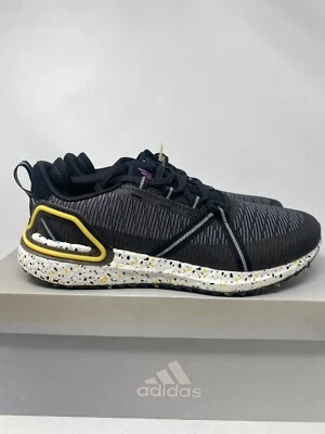 Adidas Solarthon Boost Golf Shoes Spikeless Black Yellow White FZ1024 Mens Size - Image 1 of 4