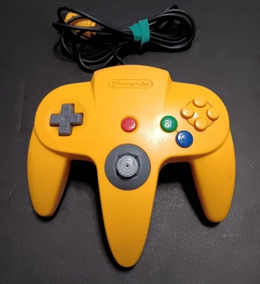 Official Nintendo 64 N64 Controller OEM Yellow Original OEM - Image 1 of 3