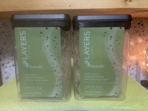 Route 66 Scentsy Layers Bath Tablets~ Set Of 2 ~ 10 Tablets Total ~ RARE ~ NEW - Picture 1 of 4