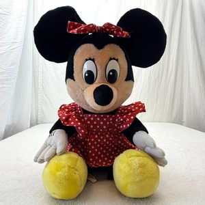 Vintage Disneyland Walt Disney World Minnie Mouse 17" Plush Stuffed Toy - Picture 1 of 8