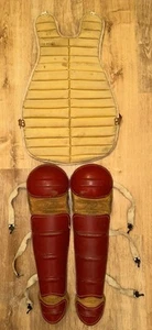 Vtg Rawlings U.S. Army Special Services Catcher’s Chest Protector/Shin Guards. - Picture 1 of 19