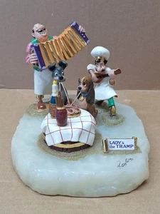 Ron Lee Signed Lady And The Tramp Sculpture Ltd Edition #64 WALT DISNEY 1991 - Picture 1 of 13