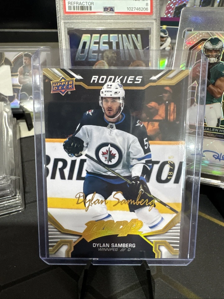 2022/23 Upper Deck MVP Dylan Samberg GOLD #18/25 Rookie Winnipeg RC - Image 1 of 4