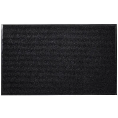 Türmatte Fußmatte PVC Schwarz 90x150 Cm Schmutzfangmatte Türvorleger - Bild 1 von 4