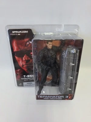 McFarlane Toys, Terminator 3- Rise of the Machines T-850 With Coffin, 2003 New! - Image 1 of 4
