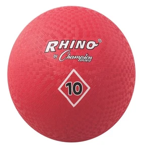 Champion Sports Nylon umsponnen 2-lagig rot Spielplatz Ball, 10 Zoll - Bild 1 von 6
