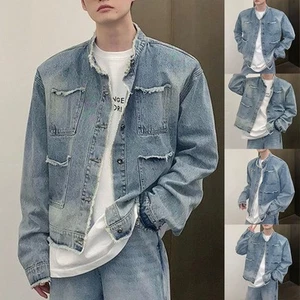 Men's Fashionable Gradient Fringed Jacket Ideal for Spring and Autumn Events - Picture 1 of 47