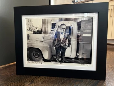 Conjunto de fotografia Dennis Hopper "Blue Velet" P&B original emoldurado - Imagem 1 de 4