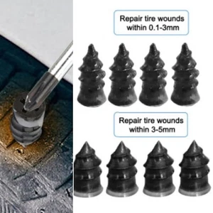 New Rubber Nails Tire Repair Tubeless Tire 8Pieces Accessories Black - Picture 1 of 12