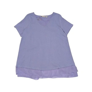 Soft Surroundings Sandpiper Tunic Blouse Heirloom Lilac Pastel Purple Medium Top - Picture 1 of 4