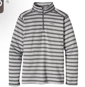 Kids' Capilene 3 Midweight Zip Neck pullover striped long sleeve white size XXL - Picture 1 of 5