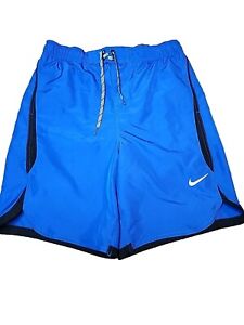 Nike Swim Trunks Mens Medium Blue Black White Shorts 717384-425