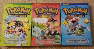 Pokemon Adventures Manga Vol. 1-3 Library Edition ROUGH BUT READABLE - Picture 1 of 2
