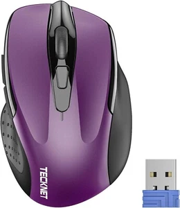 TECKNET Wireless Mouse, 2.4G Ergonomic Optical Mouse 24 Months Battery Life - Picture 1 of 8