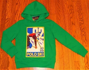 POLO RALPH LAUREN AUTHENTIC BOYS NEW ORIGINAL HOODED SWEATSHIRT Size S (8), NWT - Picture 1 of 5