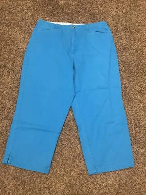 Capris vaquero de algodón azul Mountain Lake para mujer talla 12 B14 Foto 1 de 3