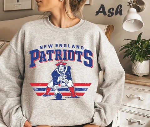 Vintage New England Patriots Sweatshirt, New England Patriots Crewneck Sweats Cover