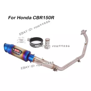 For Honda CBR150R 2017-2023 Motorcycle Exhaust Front Pipe Link Muffler Tip - Bild 1 von 12