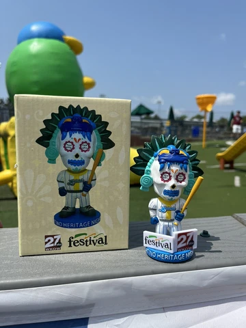 2023 Madison Mallards SUGAR SKULL SGA Bobblehead Latino Heritage Brewers Mascot Cover