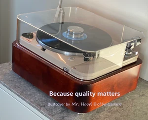 Thorens, cover for, td124, TD-124 MKII, Swiss quality, hotte, Haube teca - Picture 1 of 9