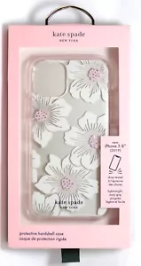 Kate Spade Custodia Trasparente per iPhone 11 Pro/iPhone XS/X, Pietre/Hollyhock Floreale - Foto 1 di 4