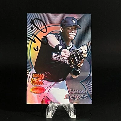 Rene Reyes 2002 Bowman's Best Auto Blue #116 Rookie Auto RC Rockies LOOK!! - Image 1 of 2