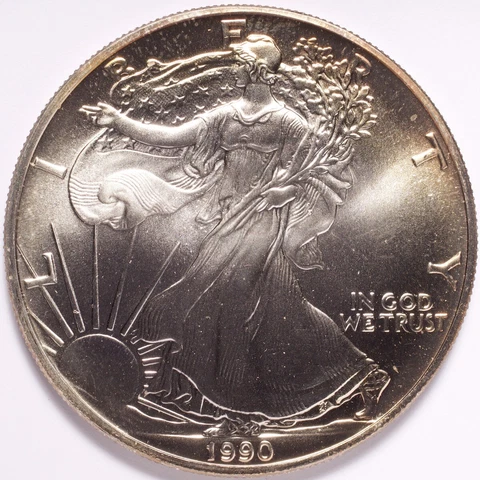 1990 Silver American Eagle Dollar Cover