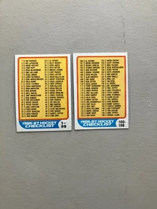 1986-87 Topps Checklists 1-99 + 100-198 - Picture 1 of 1