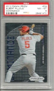 2012 Panini Prizm Albert Pujols Dominance PSA 8