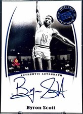 2007-08 Press Pass Legends Saturday Signatures Byron Scott On Card Auto Mint