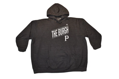 Majestic MLB Womens Pittsburgh Pirates Baseball The Burgh Hoodie NWT 4X Cover
