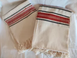 Asciugamano lino vintage Ucraina cerimoniale Rushnyk 1985 con cartellino prezzo 4 rubli 30 copechi - Foto 1 di 7