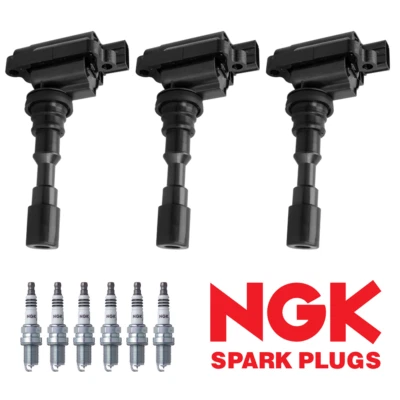 Bobina de ignição e vela de ignição de irídio NGK para Kia Sedona Hyundai XG350 3.5L UF432 - Imagem 1 de 4