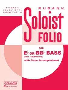 Soloist Folio Bass Tuba B.C. with Piano Rubank Solo Collection NEW 004472100 - Afbeelding 1 van 1