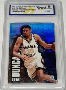 Tim Duncan 1997 Score Board Draft Day Rookie Card #1B - Picture 1 of 2
