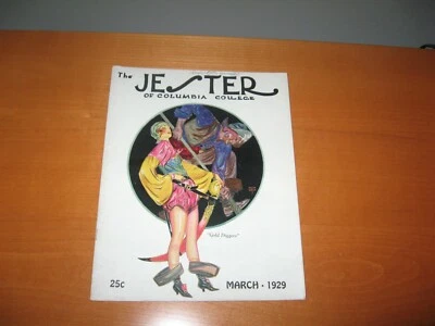 1929 Columbia Jester, R. John Holmgren, Student Life, Humor, Year of The Crash!  - Image 1 of 4