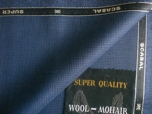 Scabal WOOL & MOHAIR SUITING FABRIC IN “Dogtooth” MADE IN ENGLAND – 3.4 m. - Picture 1 of 12
