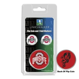 Ohio State Buckeyes Flip Coin and 2 Golf Ball Marker Pack - Picture 1 of 1