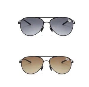 Mens Bifocal Reading Sunglasses +100 to +350 UV Protection Anti Glare Eyewear - Picture 1 of 6