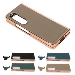 Folding Phone Case For Samsung Z Fold 4 Nano Electroplated Leather St SG5 - Zdjęcie 1 z 34