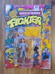 Vintage 90s Heroes of the world Fighter Teenage Turtle Ninja KNOCK OFF blister - Picture 1 of 2