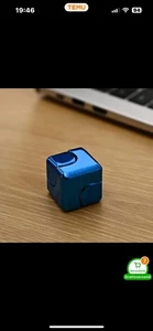 Infinity Gear Cube Spinner Antistress Toys Fidget Block Cube Rainbow/Blau Würfel - Bild 1 von 10