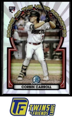 2023 Bowman #ROYF-1 Corbin Carroll Rookie of the Year Favorites - Image 1 of 2