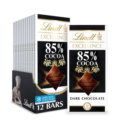 Lindt EXCELLENCE 85% Cocoa Dark Chocolate Candy Bar Halloween Candy 3.5 oz. B... - Image 1 of 4