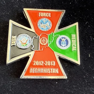 Army Navy Air Force Task Force Medical Afghanistan 2012-13 Challenge Coin - Image 1 of 4
